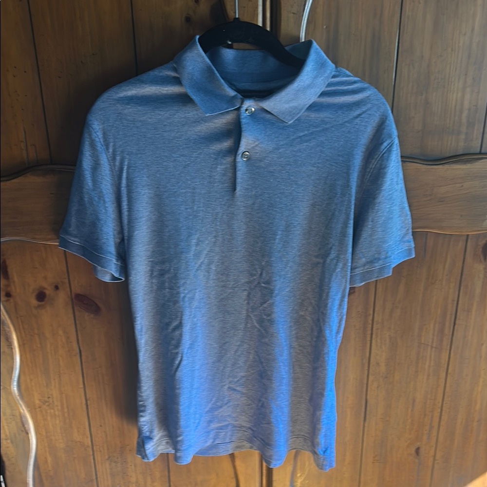 Banana Republic Blue Polo Shirt luxury touch performance
